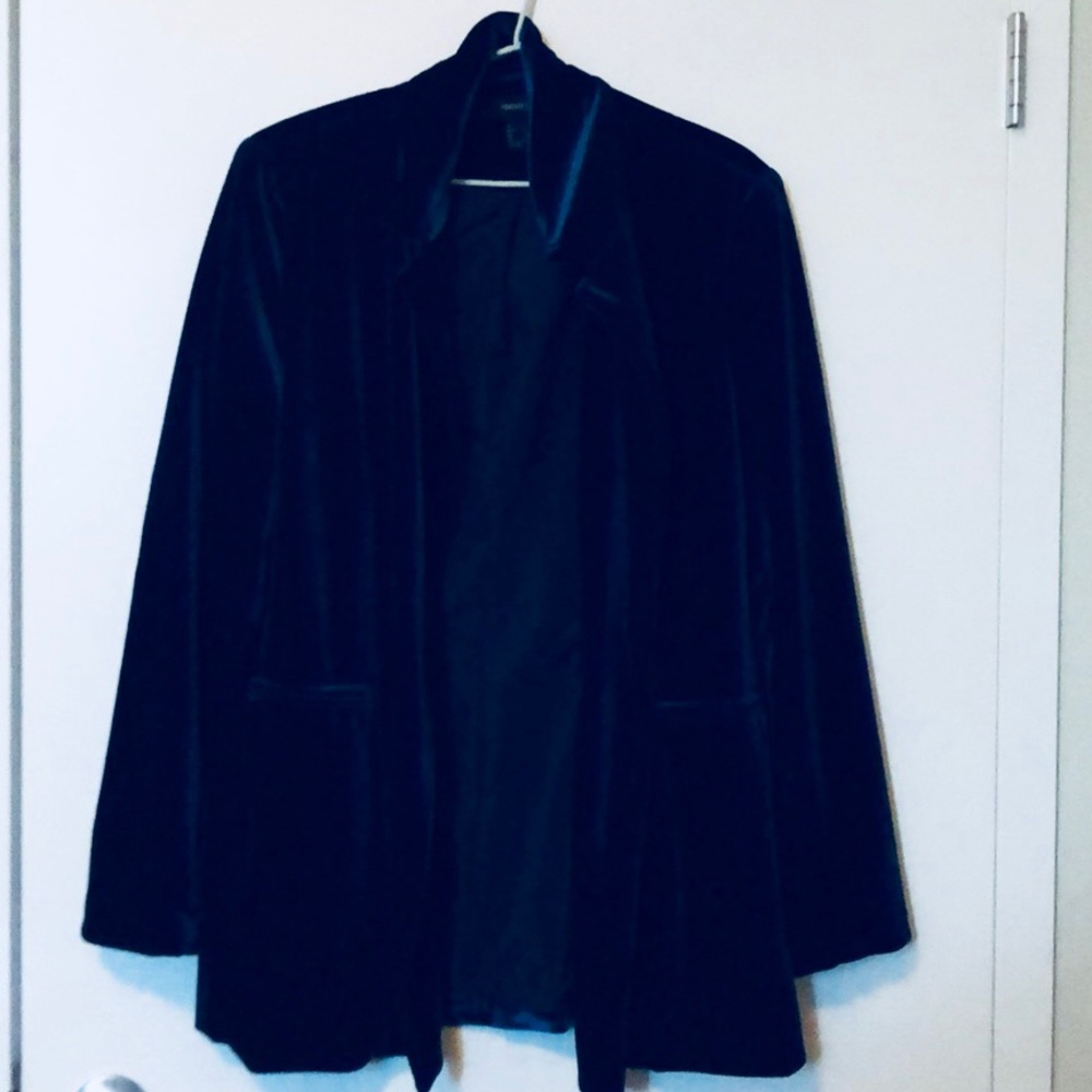 Velvet Blue Blazer (Forever 21/F21)